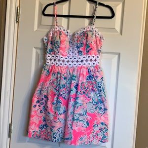 Lilly Pink Gypsea Devyn dress sz 8 EUC